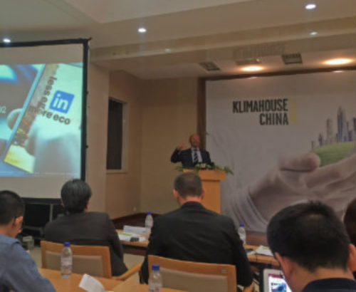 Massimo Roj al Klimahouse China Congress 2016 Massimo Roj al Klimahouse China Congress 2016