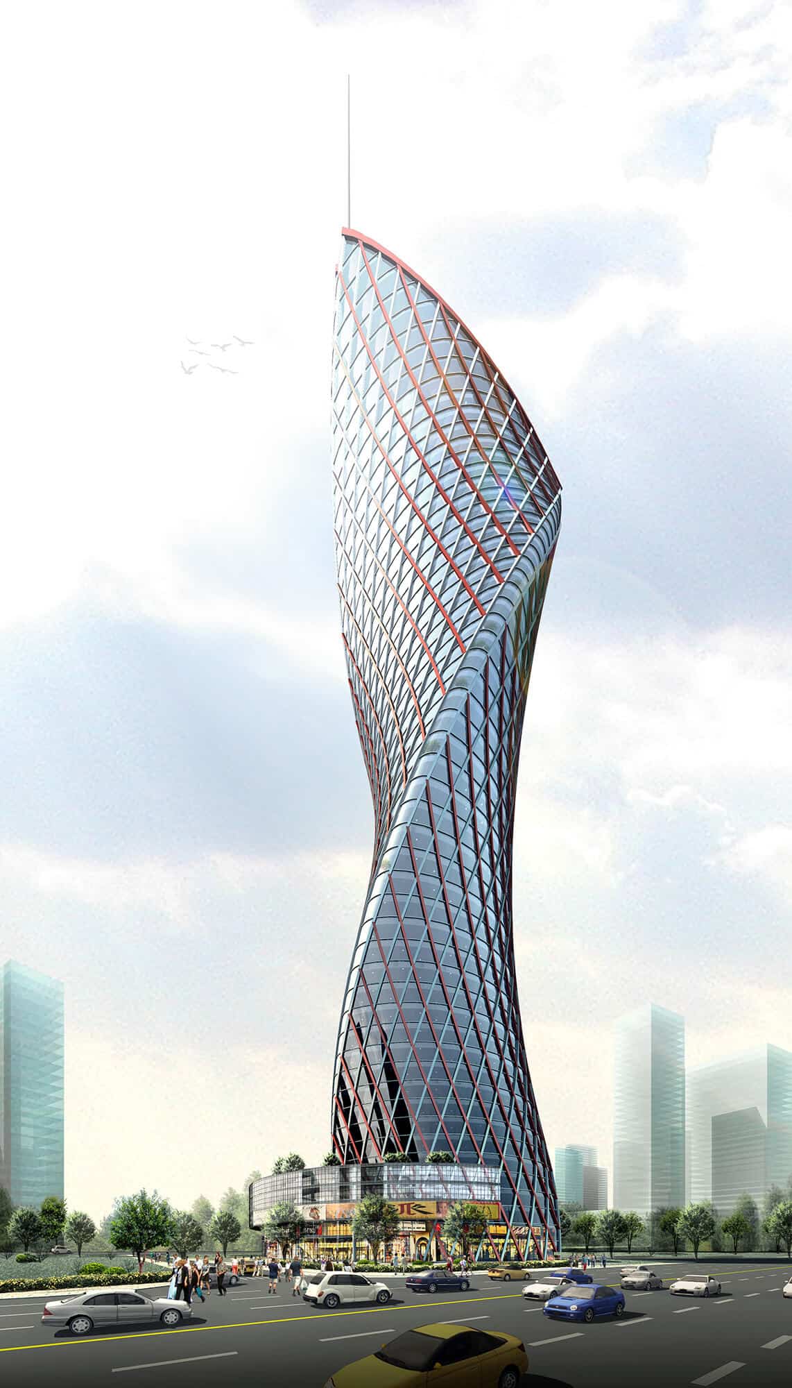 Helix Tower Progetto CMR Massimo Roj Architects