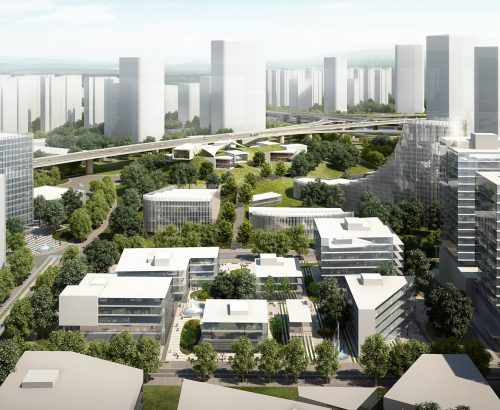 La città del futuro in Cina, a Shenzhen La città del futuro in Cina, a Shenzhen