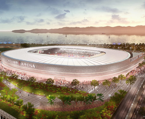 New Cagliari Calcio Football Stadium