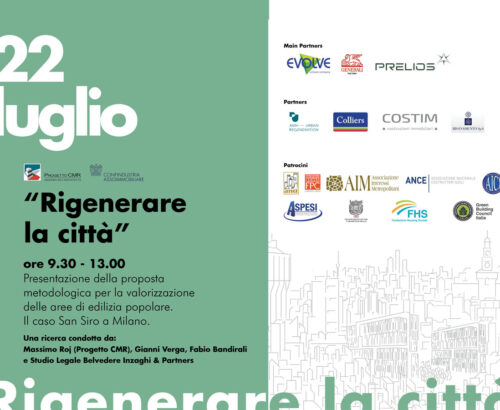 Rigenerare la città – valorizzare le aree di edilizia popolare