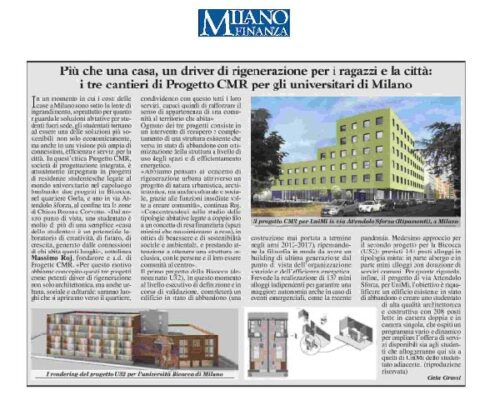 TRE NUOVI STUDENTATI A MILANO TRE NUOVI STUDENTATI A MILANO