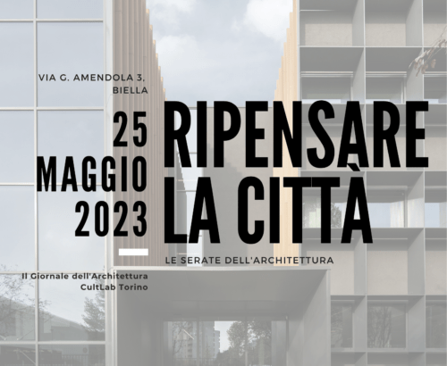 PROGETTO CMR A BIELLA CON IL GIORNALE DELL’ARCHITETTURA