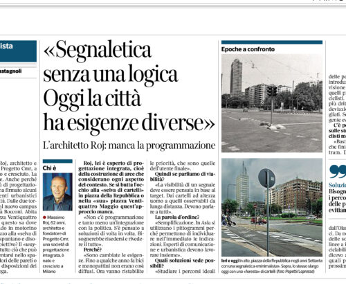 L’INTERVISTA A MASSIMO ROJ SU CORRIERE DELLA SERA L’INTERVISTA A MASSIMO ROJ SU CORRIERE DELLA SERA