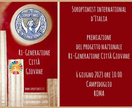 RI-GENERAZIONE CITTA’ GIOVANE: MASSIMO ROJ al convegno SOROPTIMIST INTERNATIONAL