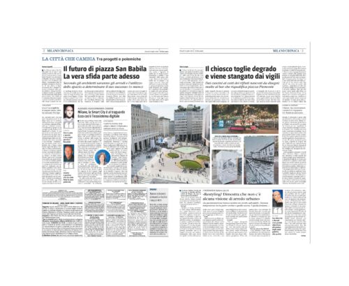 Il Giornale: Massimo Roj sulla trasformazione di Piazza San Babila