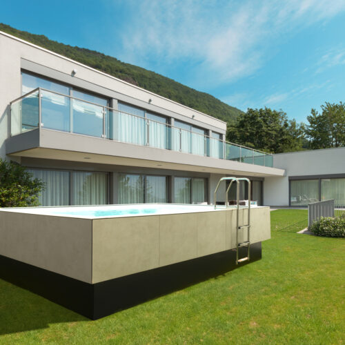 house with garden