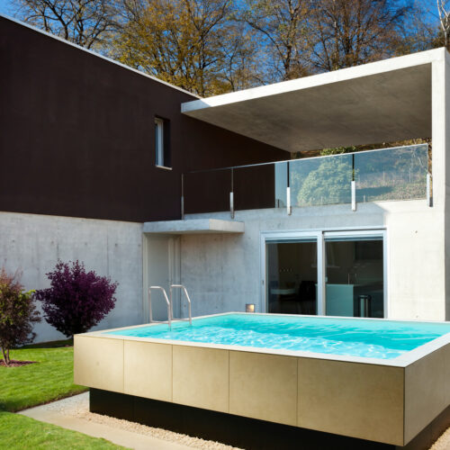 beautiful modern house, outdoor